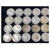 (20) Buffalo Nickels