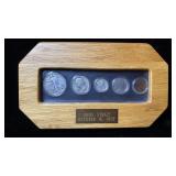 1937 Mint set in Wooden Frame