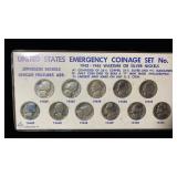 United States Emergency Coinage Set, WWII Silver