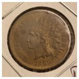 1866 Indian Head Penny R/B MS-65