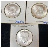 1964 Kennedy Silver Half Dollars