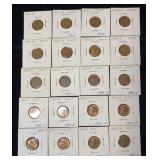(20) Early Wheat Pennies