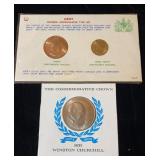 1964 Jersey Coin Set & 1965 Churchill Crown Coin