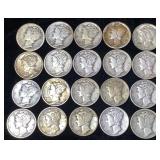 (20) Mercury Silver Dimes