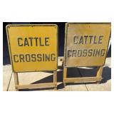 Cattle Crossing Signs