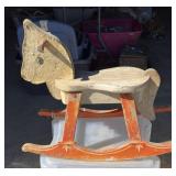 Early Wooden Rocking Horse