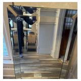 Mid-Century Beveled Glass Mirror