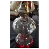 VTG Double Pumpkin Glass Oil Lamp