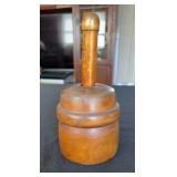 Early Cherry Wood Rooster Stamp Butter Mold