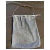 Vintage Clothes Pin Bag with Wire Holder