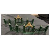 Dept.56 Wrought Iron Gate and Fence 2 Sections