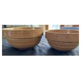 USA McCoy Shingle Pattern 8" & 7" Crocks