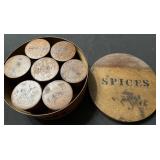 Early Bentwood Round Spice Box