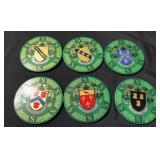 Coaster Set from England Coat of Arms