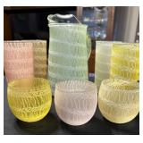 Mid-Century Color Craft Spaghetti String Barware