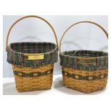 Longaberger Snowflake & Glad Tidings Baskets