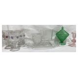 Clear Glass Serving Pieces & Goblets