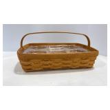 Longaberger Back Porch Basket w/ Divided Insert