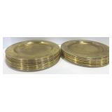 (20) Brass Plated Chargers