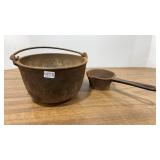 Cast Iron Ladle & Pot with Lead