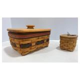 Longaberger Address Card & Paper Clip Baskets