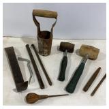 Rubber Mallets, Nail Puller, Chisels & Bulb