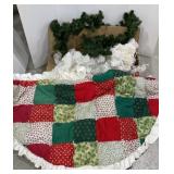 Christmas Tree, Garland & Tree Skirt