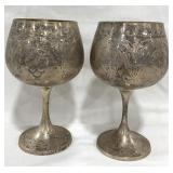Sterling Silver Chalices (marked .925) 438grams