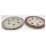 Roseville Pottery Henn America Spongeware