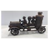 Vtg Cast Iron Toy Pumper Fire Truck