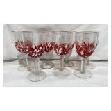 (8) Bubble Glass Stemware