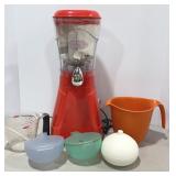 Nostalgia Electrics Juicer & Tupperware