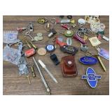 Vtg Chevrolet & Ford Emblems, Zippo Lighter Holder