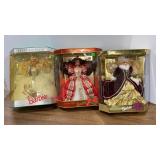 Special Edition Happy Holidays Barbies (NIB)