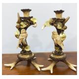 Teplitz Candle Holders (Snow Birds)