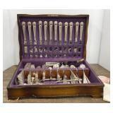 William Roger Chest of Silver Plate Flatware