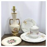 Paden City Rose Gold Rim Plate