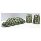 Roseville Pottery Henn Green Spongeware