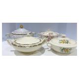 Antique Covered Serving Dishes from Germany & USA
