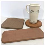 Longaberger Basket Warming Bricks & Mug