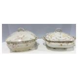 Antique Ridgway & Adcock Hand Painted Dishes