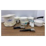 Corningware Dishes, Sauce Pans & Shakers