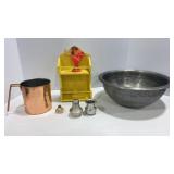 Punched Design Mixing Bowl, Spice Rack