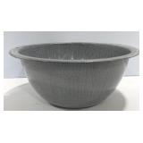 Grey Enamel Spongeware Mixing Bowl