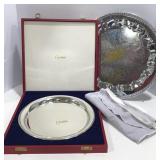 Cartier pewter & Imperial Plate Serving Trays