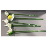 Art Glass Long Stem Flowers