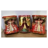 Special Edition Happy Holidays Barbies (NIB)
