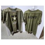 Army T-Shirts (2),  Large