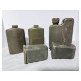 Army canteens & decontamination cases