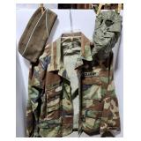 Army shirt, hat & cold weather mask